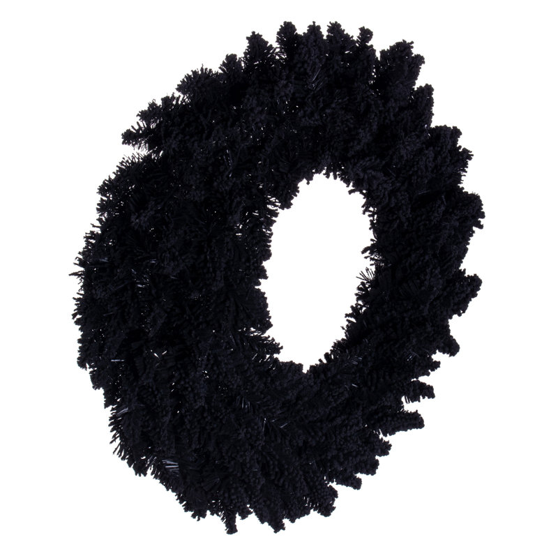 Flocked Fir PVC Wreath, 24" H x 24" W