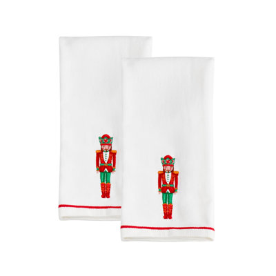 Lenox Bayberry Nutcracker Holiday Kitchen Towels