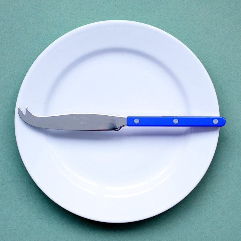 Bistrot Solid Cheese Knife, Lapis Blue