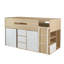 Single (3') Cabin Bed Bed Frame with Storage Included with Built-in Ladder Included with Desk Included