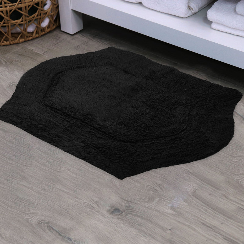 Morissette Bath Rug, 24" W x 40" L, Black
