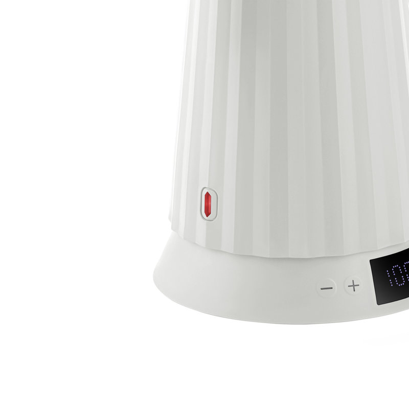 Alessi Plisse Temperature Control Electric Kettle , White