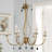 6 - Light Candle Style Empire Chandelier With Crystal Accents