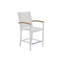 Aluminum Sling & Teak Counter Height Sling Tribeca Barchair-170536670