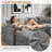 Upholstered Accent Chair + Storage Ottoman Set – 2-Piece with Hidden Compartments-1351660228