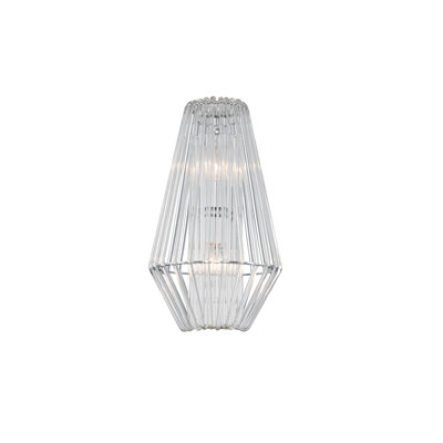 Taza 2 LT Polished Chrome Wall Sconce Kalco