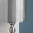 Set Of 2 Steel Table Lamps with Metal over Linen Double Drum Shade-1776437599