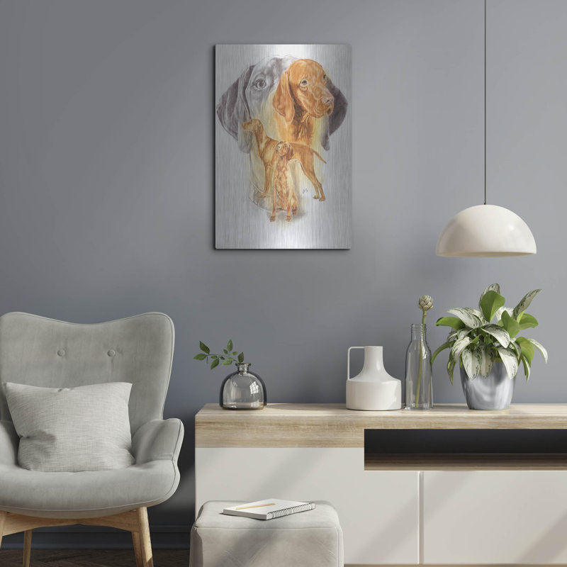 "Vizsla hongroise" par Barbara Keith, H 24 po x l 16 po