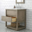 Arayana 30 po Meuble-lavabo de comptoir simple en marbre blanc Carrara-1097600442