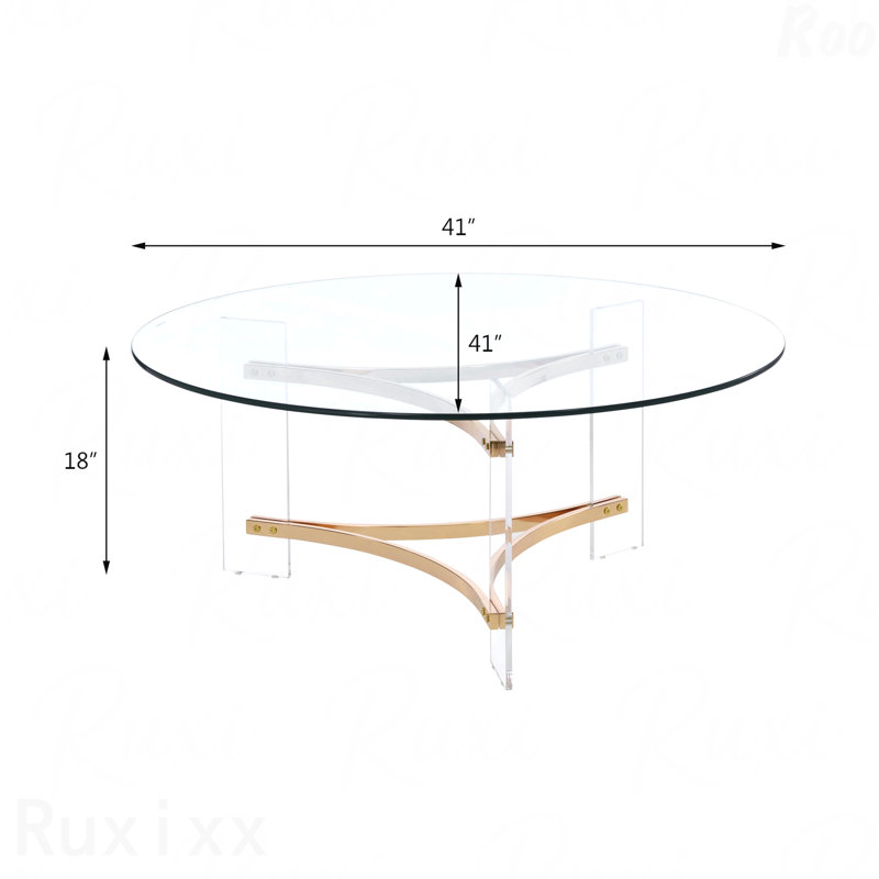 Table basse dorée