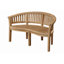 Curve Teak Garden Bench