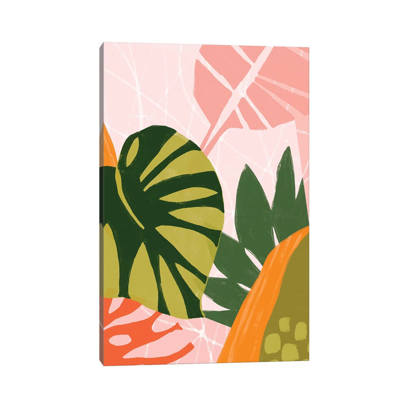 Jungle Collage I by June Erica Vess - Wrapped Canvas Print, 20.32 cm H x 30.48 cm W