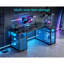 L-Shaped Iron Computer Desk
