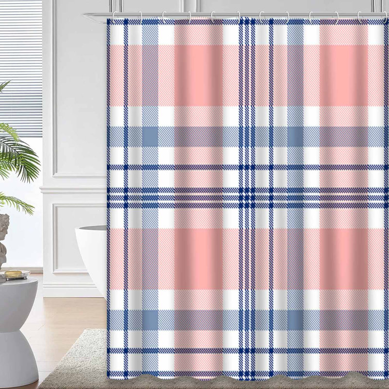 Rideau de douche Tartan, L 72 po x l 72 po