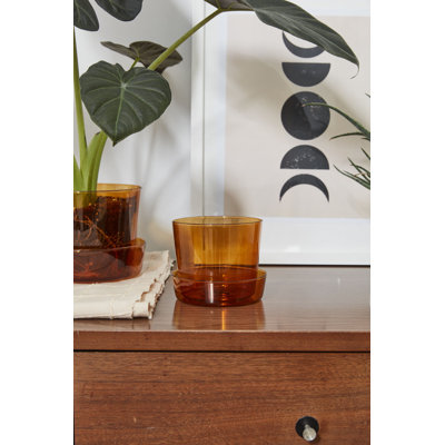 Callio Glass Pot with Saucer