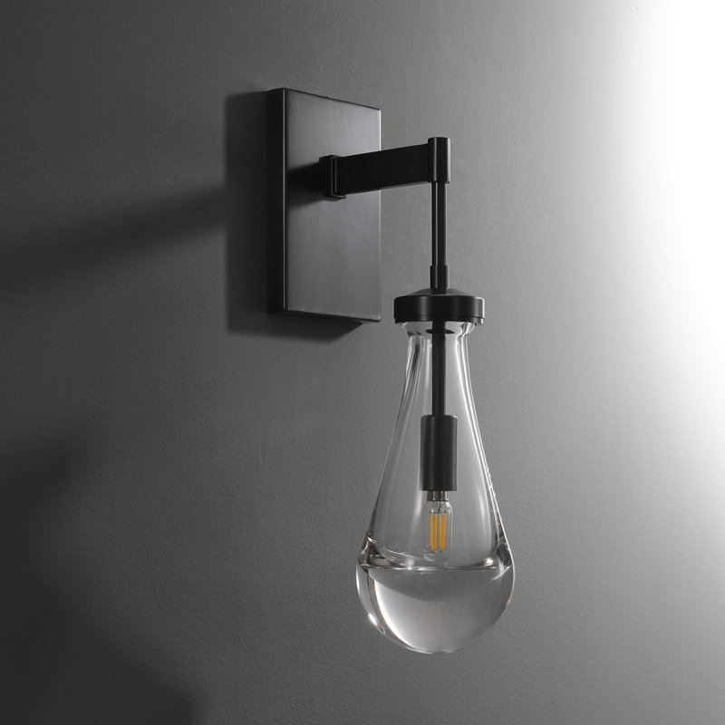 Applique murale Kymani Raindrop, Tringle noire