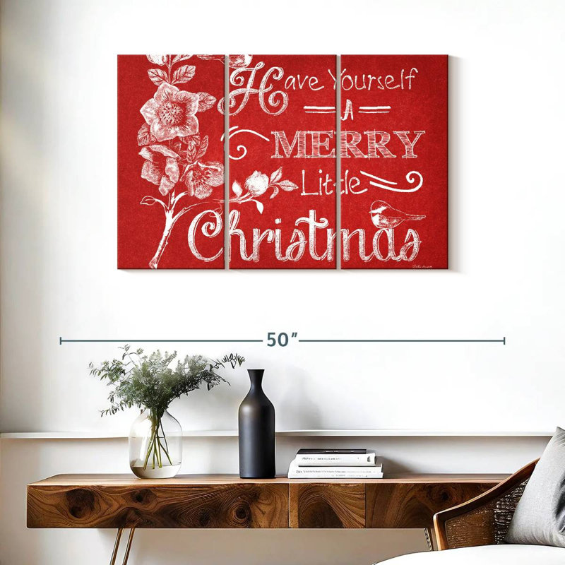 Tableau noir «Merry Christmas» - rouge, H 24 po x l 38 po