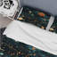 Ensemble de housse de couette orange et bleu Science Fiction Spots-2064242011