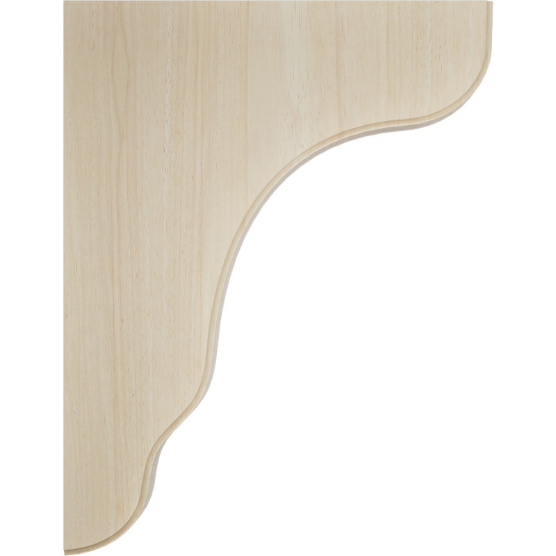 Support en bois Plymouth, Hévéa, H 11 po x l 1,75 po x P 8,5 po