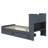 Danylle Twin Platform Bed Frame with 4 Open Shelves, 2 Storage Drawers and LED Light-1646557735