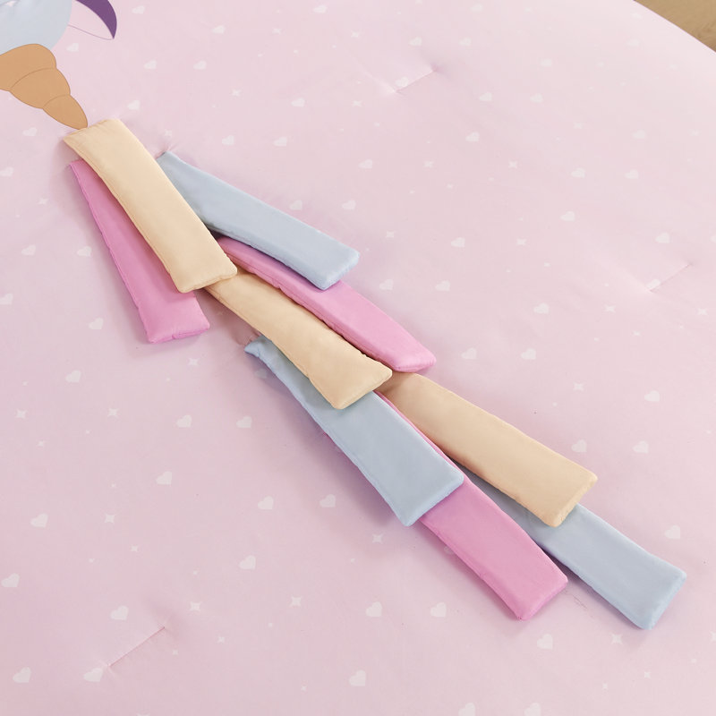 Ensemble d'édredon réversible 3 pièces 3D Animal pour enfants, Lit simple