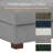 3 - Piece Upholstered Gray Chenille Modular Sectional Sofa with Armrests & Throw Pillows-502441074