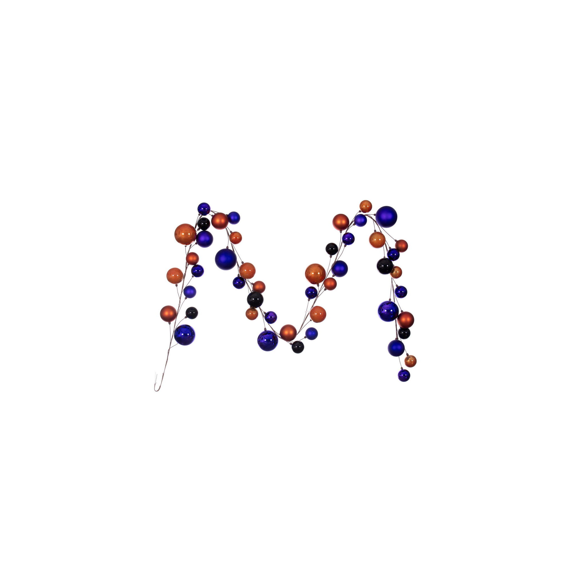 120'' in. Garland, Purple/Orange/Black