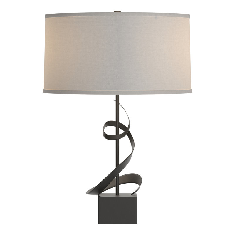 Gallery 22.9" Table Lamp, Flax, Black