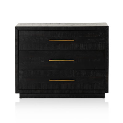 Suki 3 - Drawer Solid Wood Nightstand