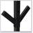 Modern Free Standing Coat Rack with 8 Hooks, Ideal for Entryway and Bedroom, Sturdy Metal Construction, Elegant Black Finish