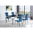 Carone Rectangular Glass Top Dining Table-106625984-107492806
