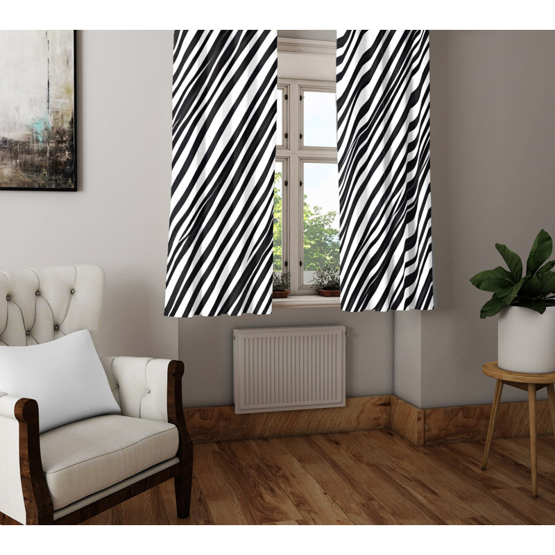Paire de rideaux semi-transparents Destan, L 40 po x L 52 po