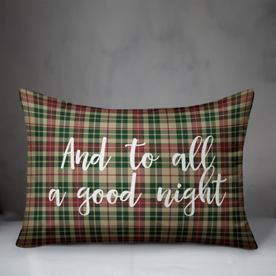Plaid Reversible Throw Pillow