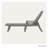POLYWOOD Nautical Chaise with Arms-9552044