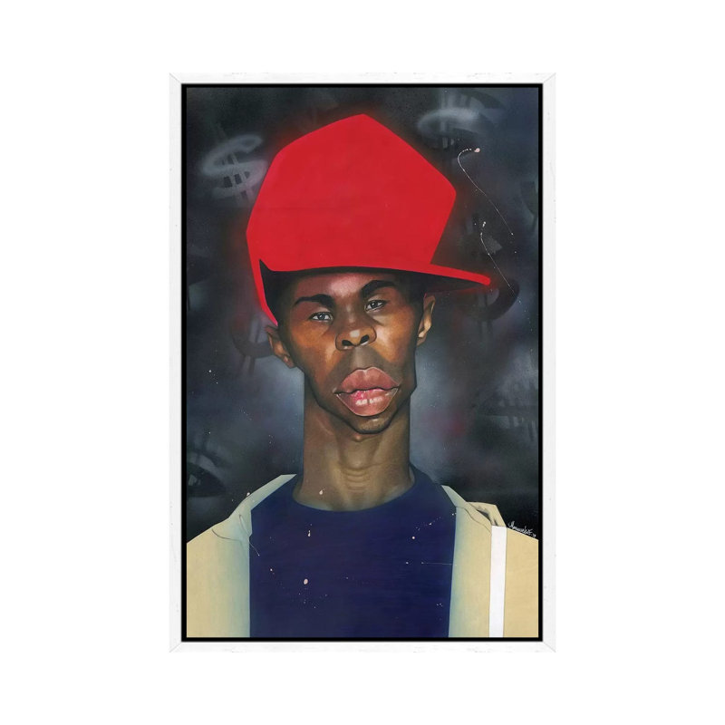Ace by Manasseh Johnson - Print on Canvas, 66.04cm H x 45.72cm W x 3.81cm D, White Floater Framed