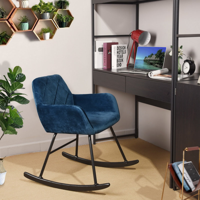 Septimus Rocking Chair, Dark Blue
