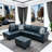 Faux 3-Piece Leather Living Room Sofa Set-1970788945-1964781470