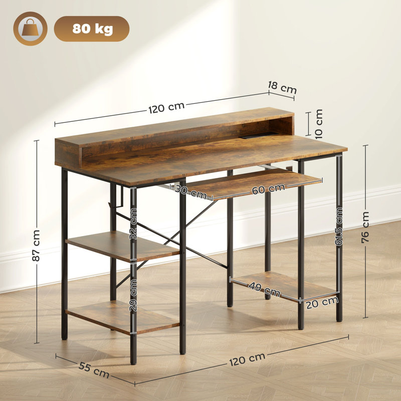 Metal Base Computer Desk