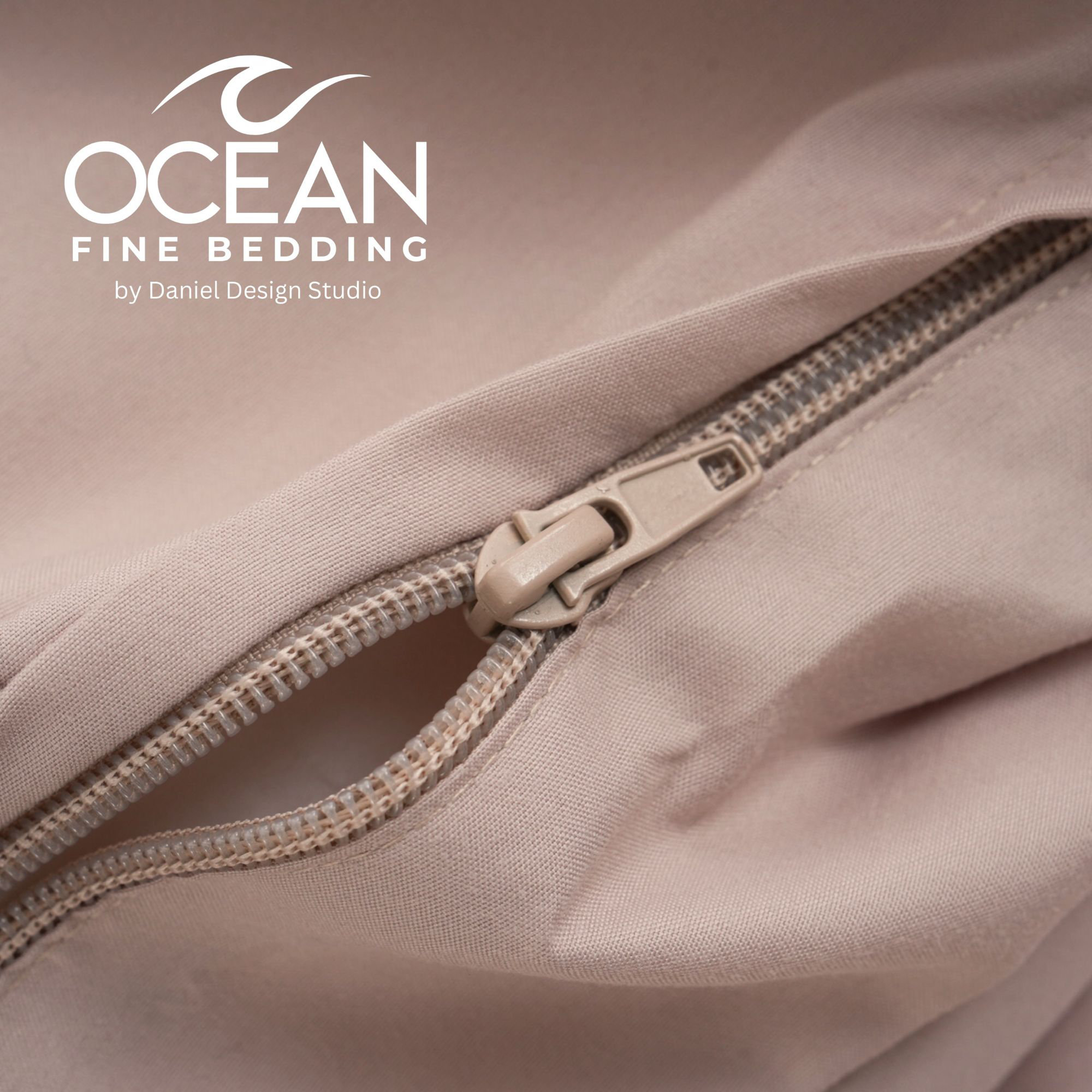 OCEAN FINE BEDDING Microfiber Duvet Cover Set, Twin Duvet Cover + 1 Queen Sham, Beige