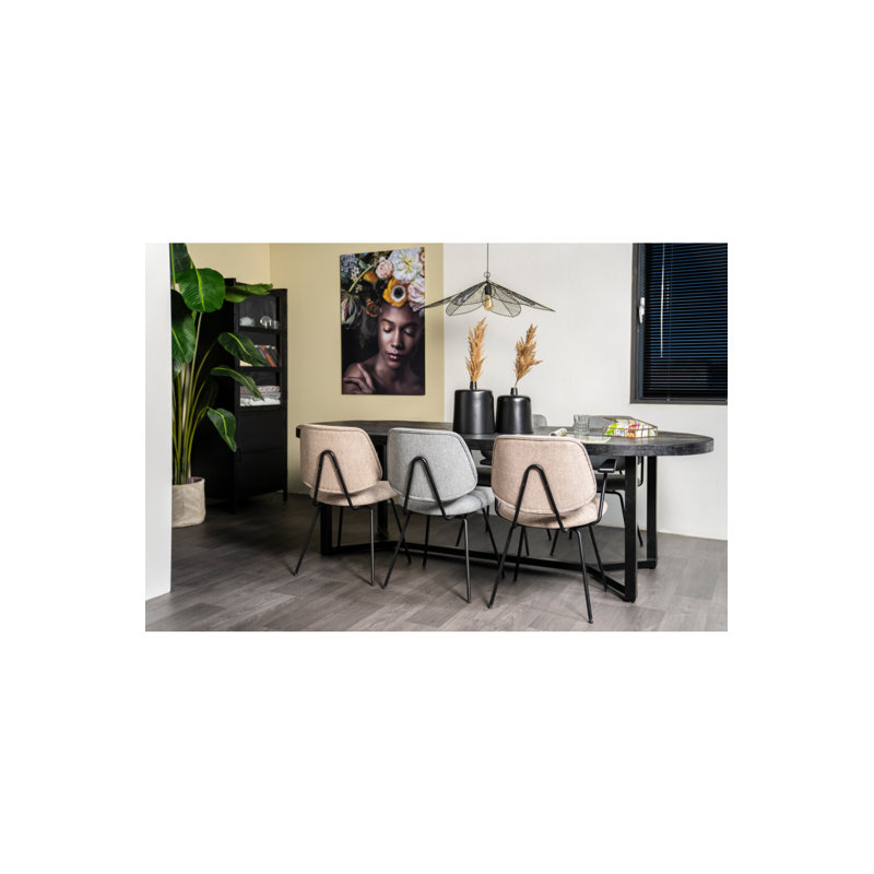 Lynn Upholstered Arm Chair, Pink