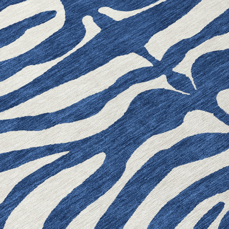 Tapis intérieur / extérieur bleu marine Solstice , 2'3" x 7'6"