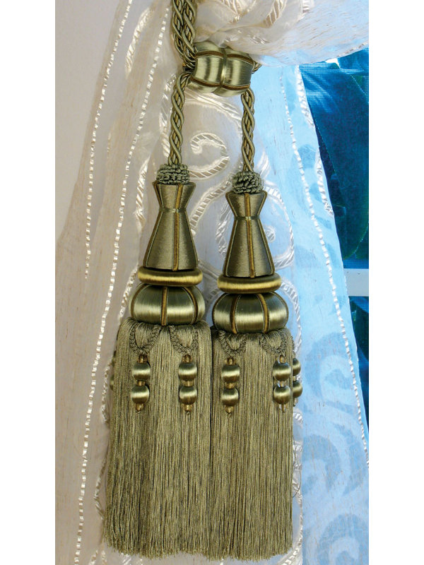 Polyester Curtain Tieback, Gold