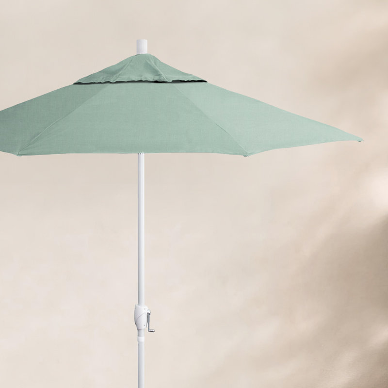 Parasol de marché 7,5', Sunbrella®, Blanc, Canvas Spa Sunbrella® Canvas