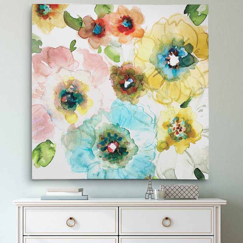 " Blooming Of Spring I ", 24" H x 24" W x 1.5" D, Wrapped Canvas