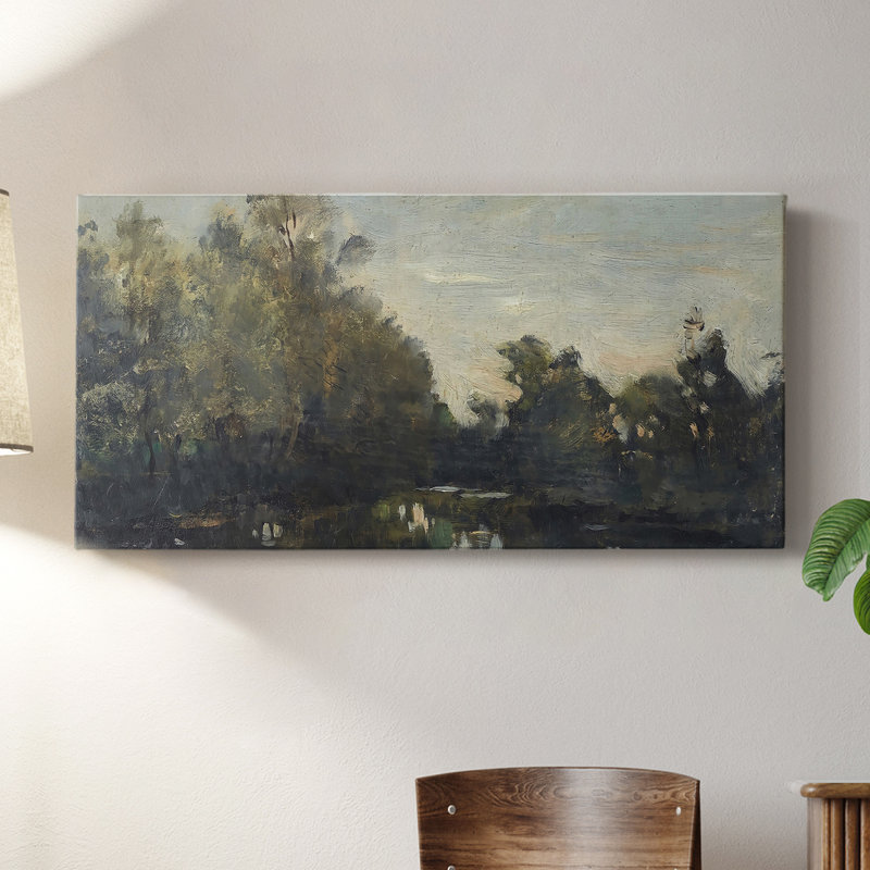 Série paysage - Dxxxi - Toile tendue avec châssis - Prêt à accrocher, H 16 po x l 32 po