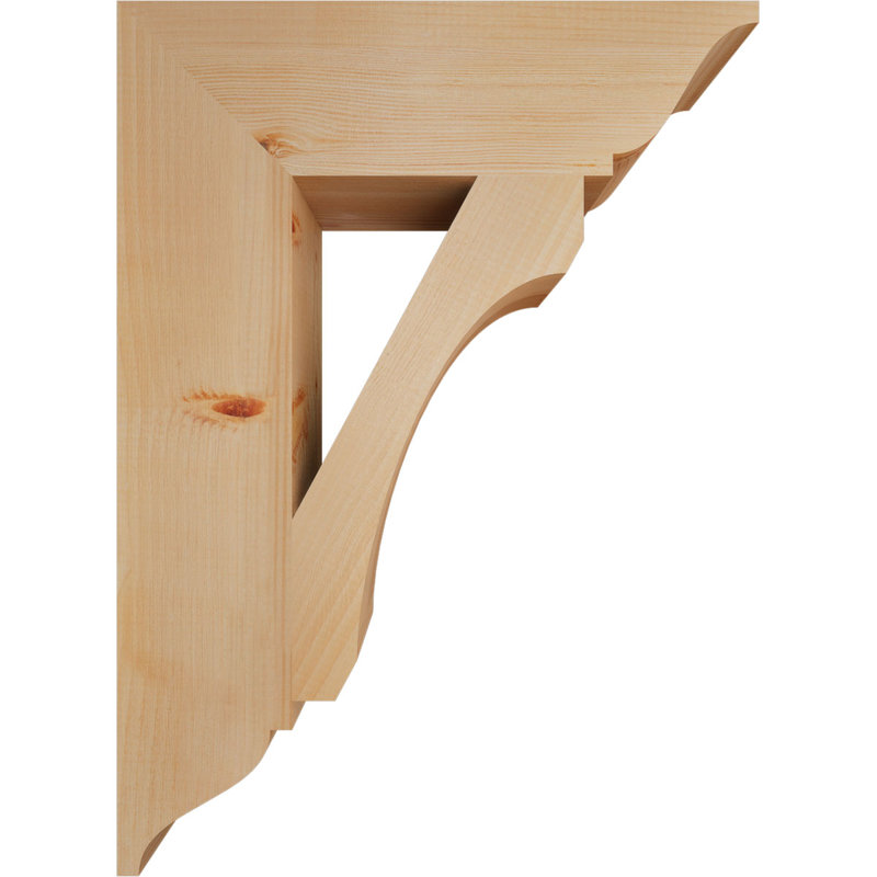 Support en bois rustique traditionnel BKTLEC01, Douglas (lisse), H 30 po x l 5,5 po x P 22 po