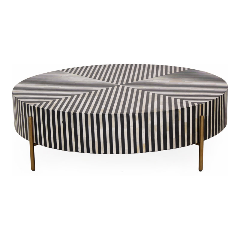 Chameau Coffee Table, 12" H x 42" L x 42" W