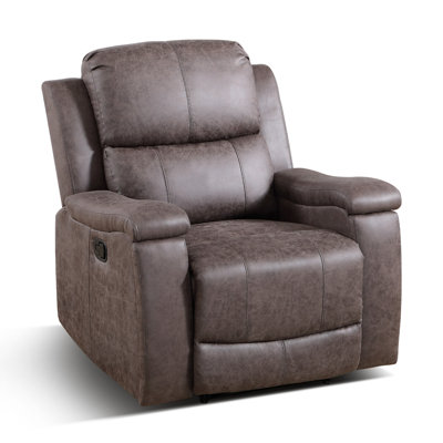 Emony 37" W Faux Leather Recliner