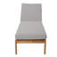 Venice Outdoor Teak Chaise Lounge-519627965