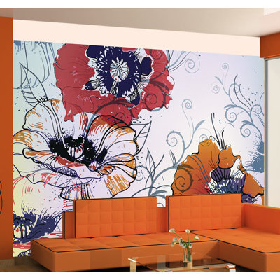 Delicate Flower Design 2.70m x 350cm Wallpaper